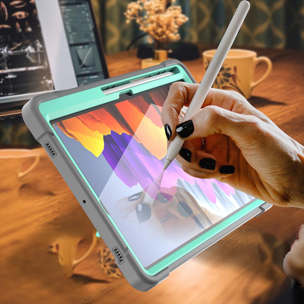 Coque blindée pour Samsung Galaxy Tab S11 11 pouces Wi-Fi SM-X730 SM-X736B SM-X736 Housse pour tablette pour enfants Support PC Antichoc Béquille