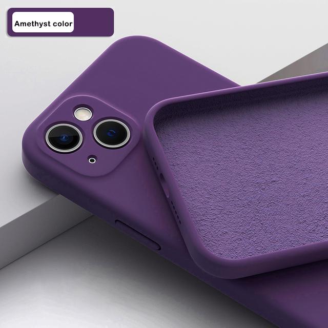 Weiche Luxus Offizielle Flüssigsilikon Handyhülle Für iPhone 15 14 13 12 11 Pro Mini Max XR Plus SE 2020 Hülle