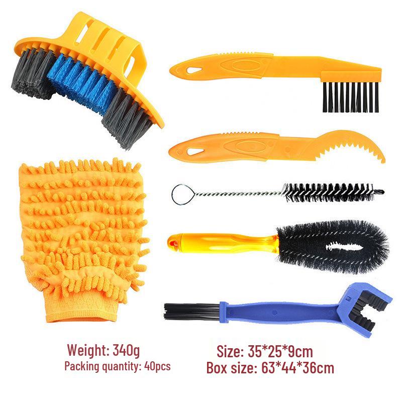 Motorcycle & Bicycle Chain Cleaning Brush - Square Head Tool for Bike Maintenance