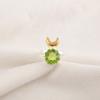 Dabīgs Peridots 925 proves sudrabs Unikāls Kokteiļu Iespaidīgs Kāzu Dāvanu Gredzens RR-58-16