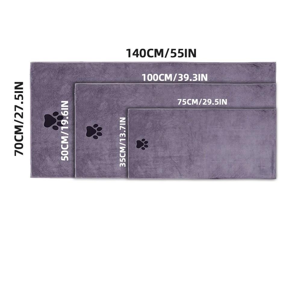 Super Absorbent Pet Bath Towel Quick-Drying Big Puppy Bathrobe New Pet Dog Towel Pet Supplies