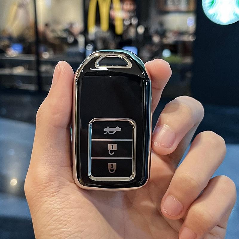 3 Buttons TPU Car Key Case Full Cover For Honda Grace Accord IX 2015 2016 2017 2018 2019 Remote Protector Keyless Shell Accessories