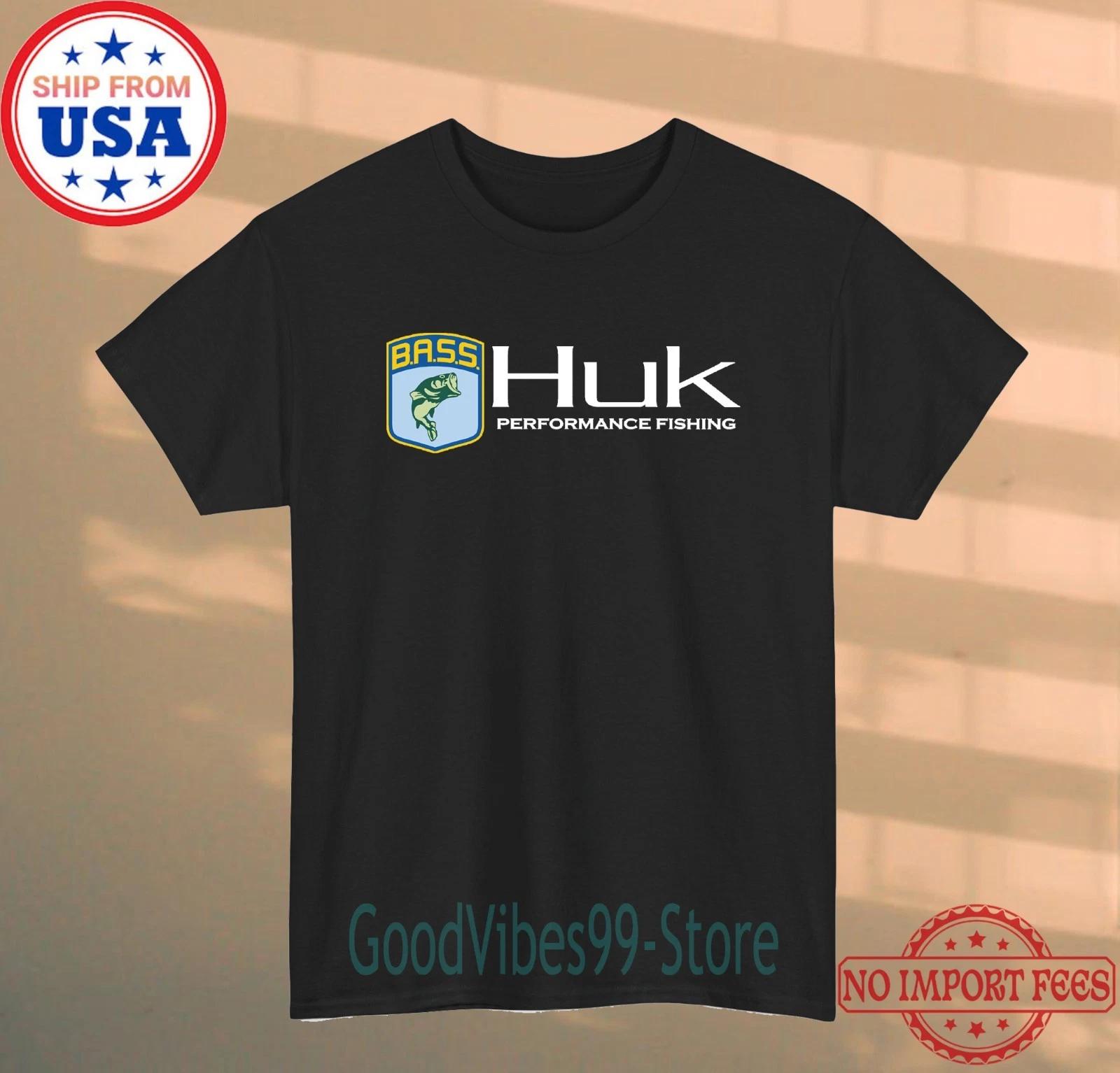 HUK BASS Fishing Men s Black Size S-5XL XL