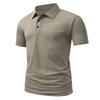 Summer New Men's Jacquard Polo Shirt Breathable Cool Feeling Short-sleeved Tees Lightweight Fashion Cozy Casual Button Tops