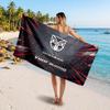 Wigan Warriors Customized Name Text Beach Towel, Soft Absorbent Towel Beach Pool Travel Personal Gift