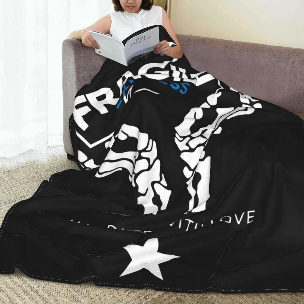 Death Stranding Fragile Express Fleece Throw Blanket Kojima Productions Blanket for Bedding Outdoor Lightweight Bedroom Quilt