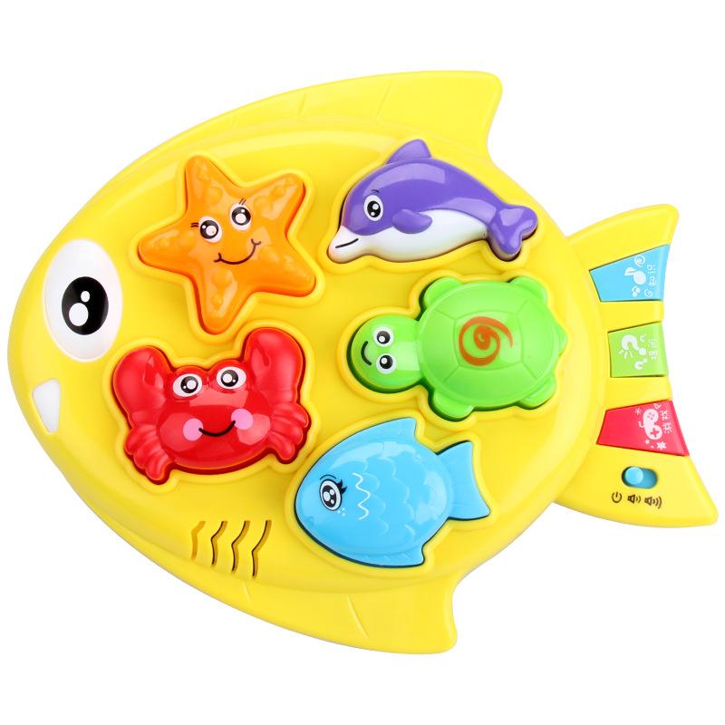 

Детская развивающая игрушка для раннего развития животных. Интерактивная игровая машина для тренировки памяти и концентрации с вопросами и ответами. жёлтый