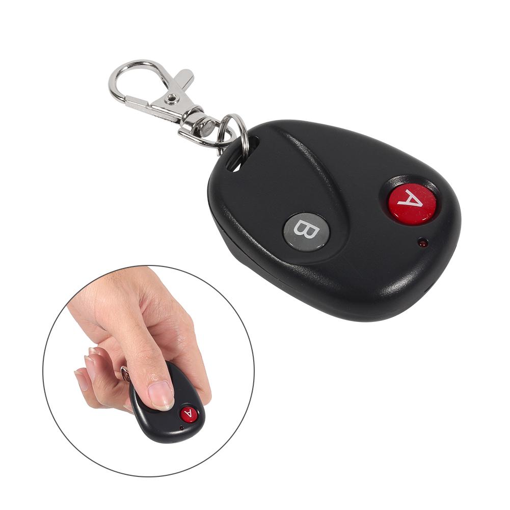 Remote Control Key Garage Gate Door Transmitter Wireless 433MHz Plastic Black 2 Keys