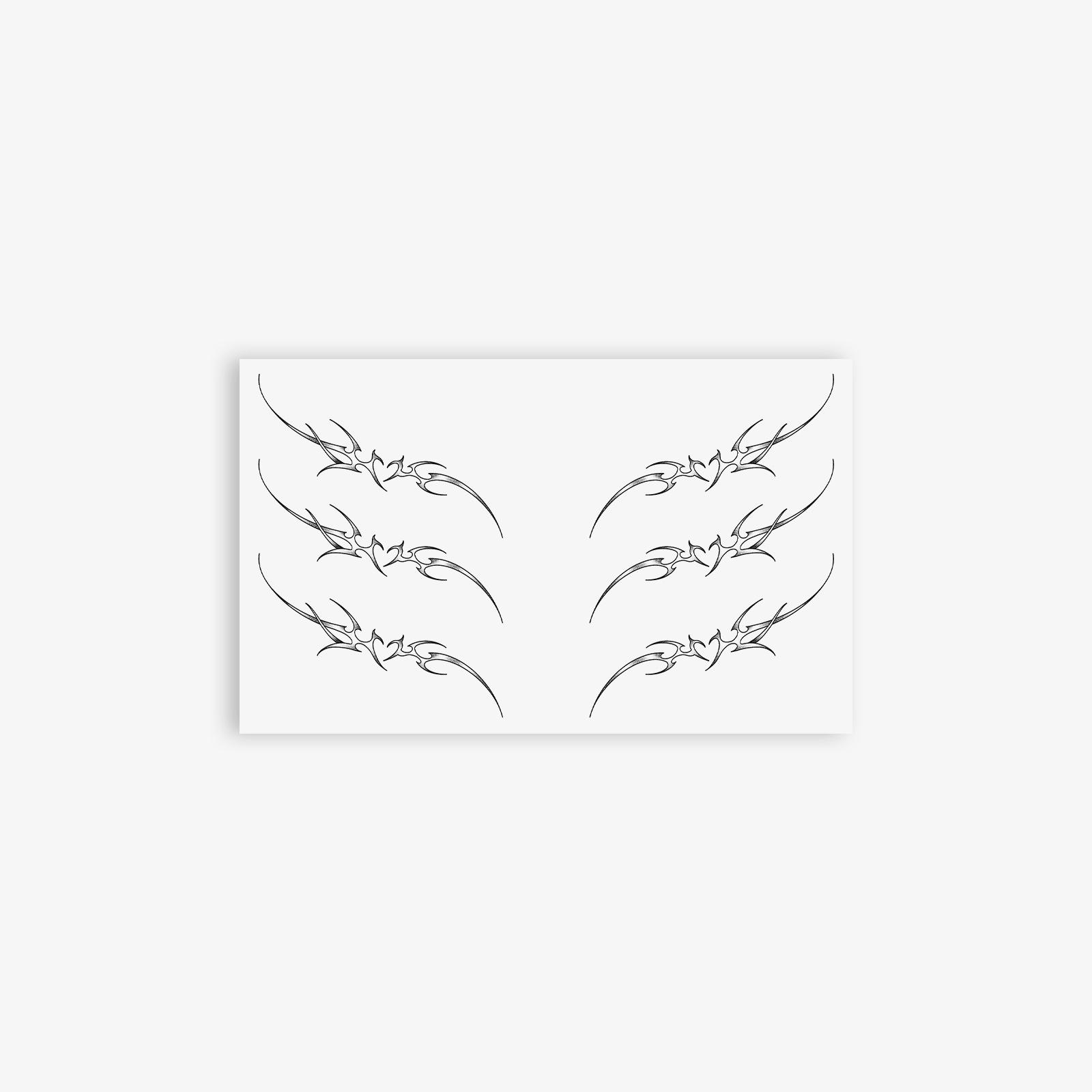 Bramble Tattoo Sticker Waterproof Lasting Spice Girl Premium Sense Waist Belly Chest Sexy Christmas Semi Permanent 18*11