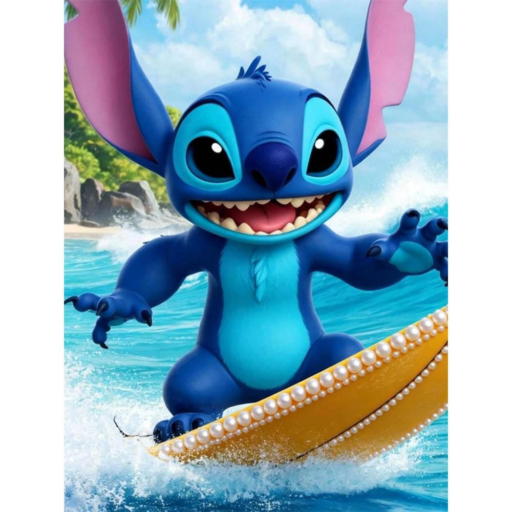 

Disney Pearl Stitch Surf Summer Vibrant Creative Art 5D Exquisite Landscape Sparkling Craft Home Wall Decoration DIY Handmade Gift 35x45cm