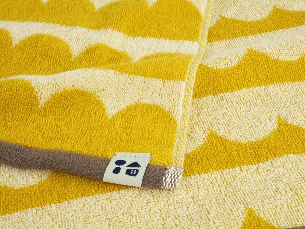 Kosugizen Onnela Pieni Mini Bath 1 Horizon 50 X 100 Towel, Piece, Yellow, Cm, Reversible, Compact, AMON-5602-1YE