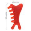 Body Meridian Massage Comb Resin Five Wide Tooth Comb Acupuncture Therapy Blood Circulation Anti-Static Smooth Hair Comb
