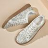 Handmade Men's Street Fashion Skateboarding Shoes, Soft Cowhide Leather with Street Trendy Design, Comfortable Casual Sneakers