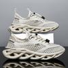 YRZL Men's Running Shoes Breathable Mesh Soft Sole Anti Slip Casual Sneakers Lightweight Comfortable Sports Shoes
