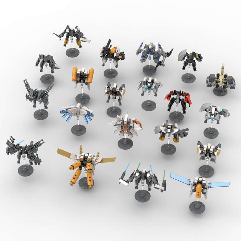M Building Block Is Compatible With Lego, Attack And Kill Mobile Team Creative Assembly Battle Robot Toy Building Block Ornament Set