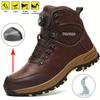 Men Work Safety Boots Steel Toe Safety Shoes Puncture Proof Working Shoes Male Outdoor Rubber Security Boots Man Waterproof Boot