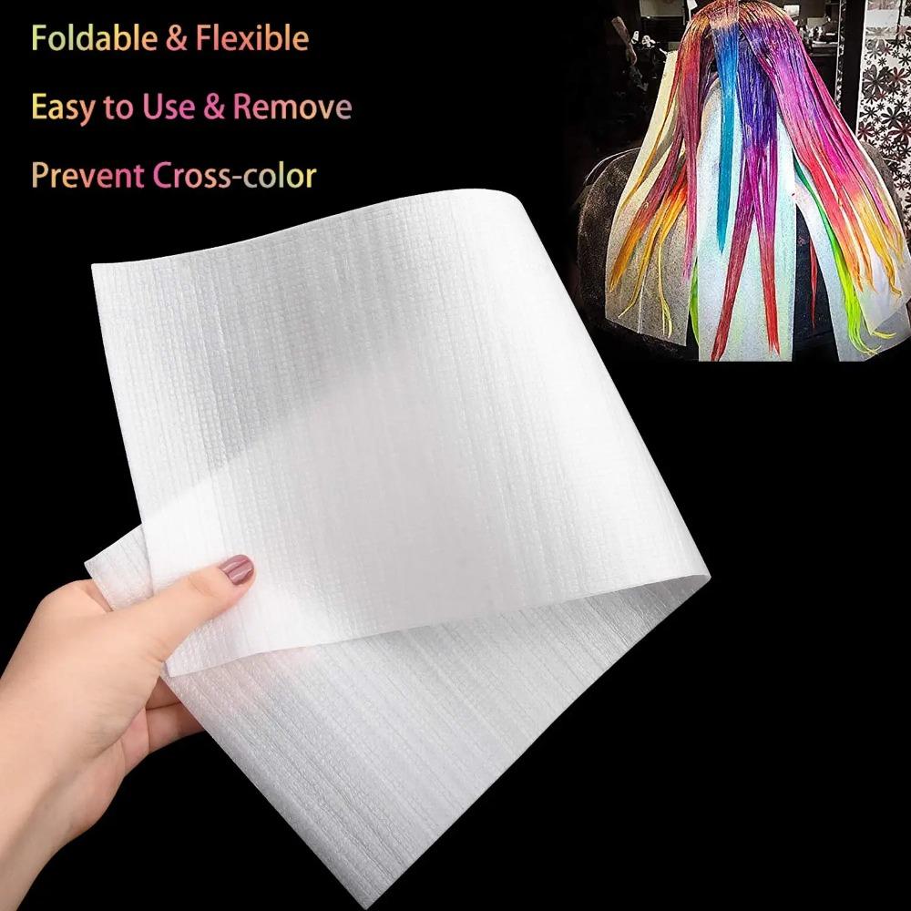 50PCS/Pack Disposable Reusable Foam Hair Wraps Hair Color Foil Hair Dye Paper  Barber