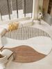 Modern Style Living Room Decoration Carpet Round Anti-slip Rugs for Bedroom Fluffy Soft Plush Rug Home Washable Lounge Floor Mat