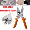 Multi-Angle Miter Shear Cutter Cut Soft Wood Plastic Rubber PVC Wires with 45-135 Degree Adjustable Angle Scissors DIY Hand Tool