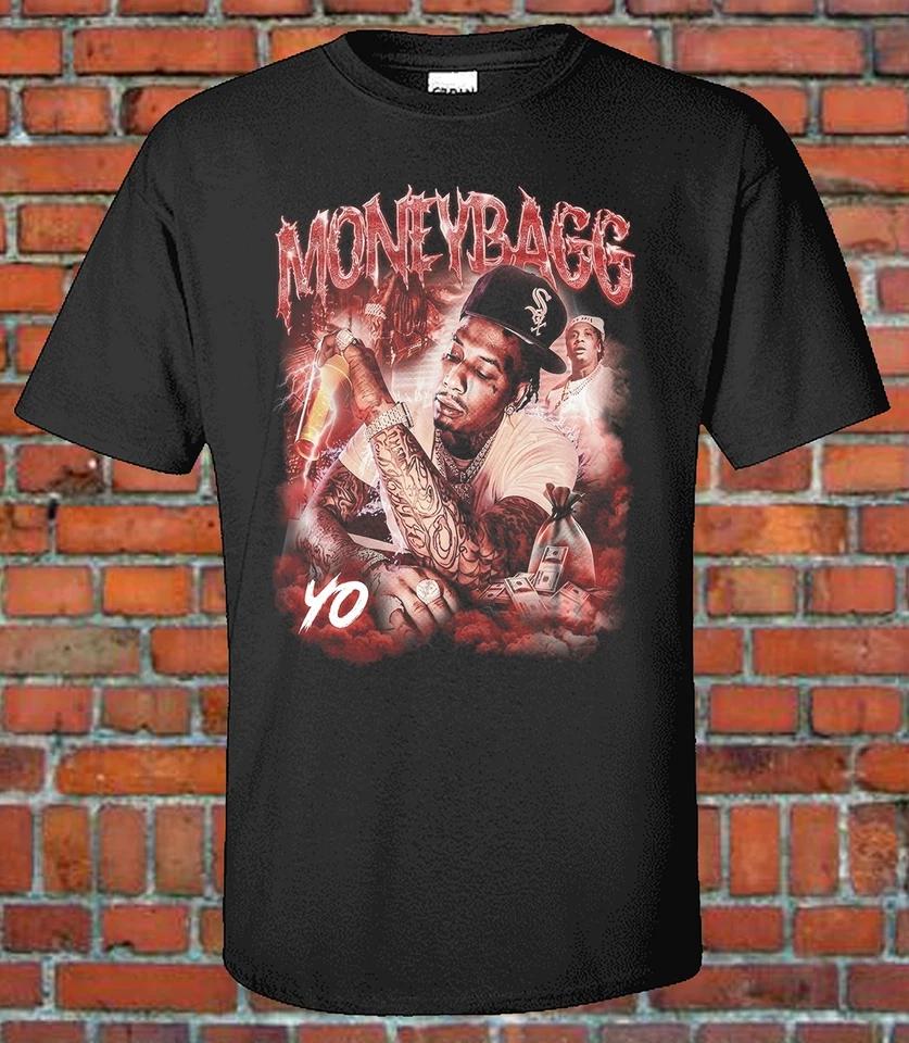 

Vintage Style T Bootleg T- Shirt Money Bag Graphic Tee 4XL