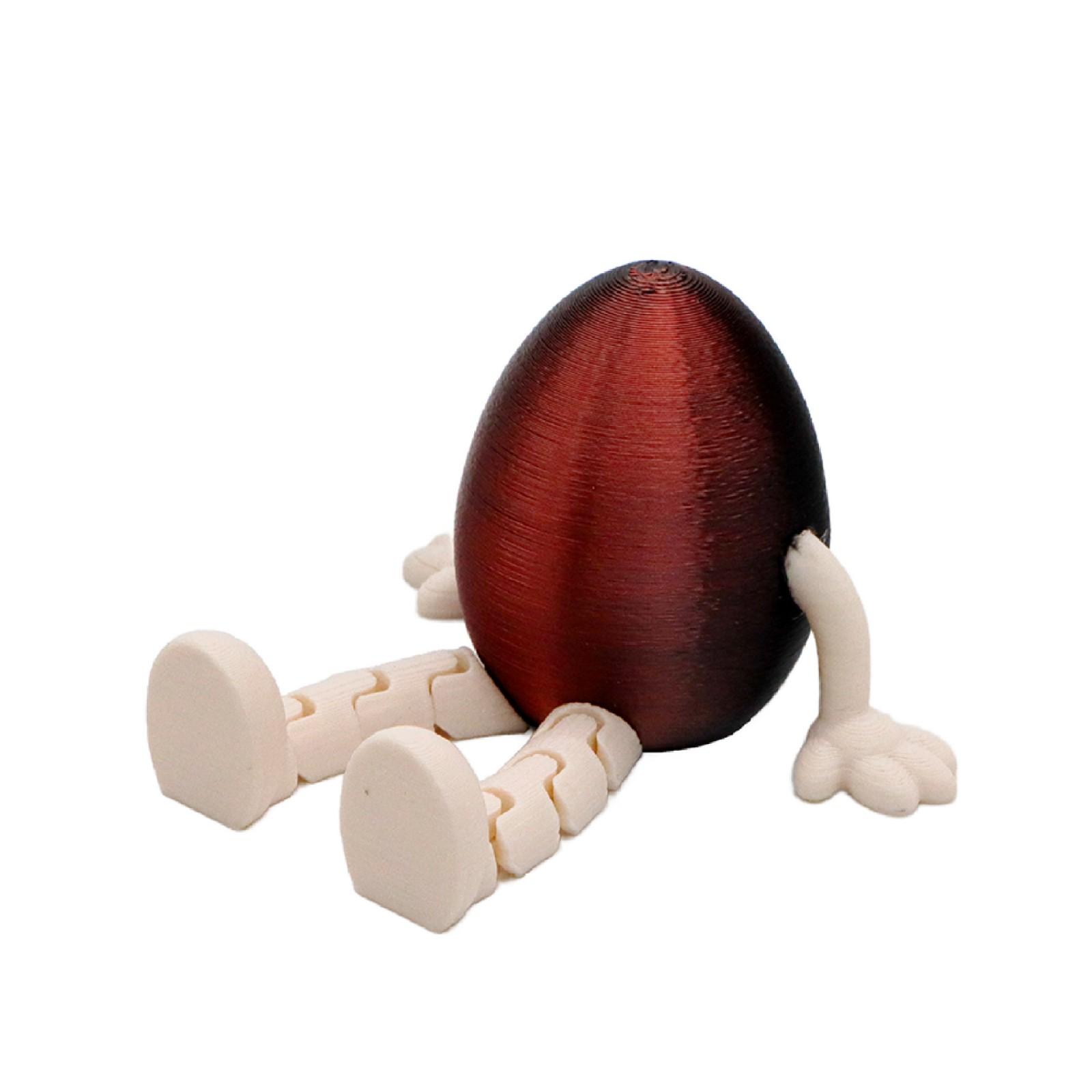 

3D Printed Movable Easter Bunny Egg Toy, Creative Gift, Bunny Egg Ornament One Size