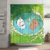 Cute Cartoon Waterproof Shower Curtain for Home BathroomShower Divider Waterproof Heat ResistanceMachine Washable NonTransparent