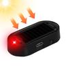 Car Solar Power LED Light, Solar Charging, Security Light, For Vehicles, Anti-Theft, Flashing, Dummy