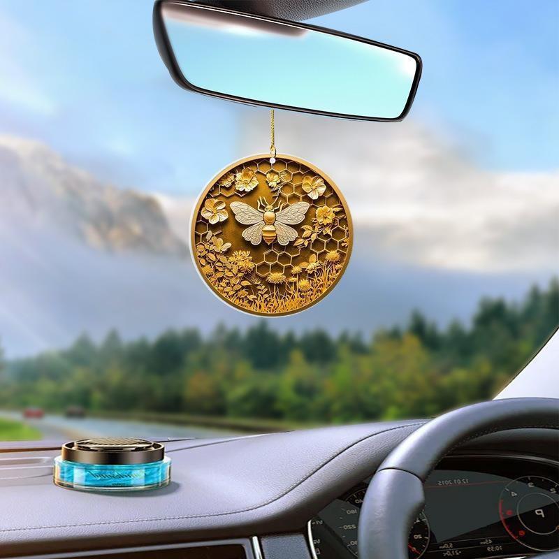 Cartoon Playful Bee Wreath Hanging Decoration Perfect For Gifts Decor And