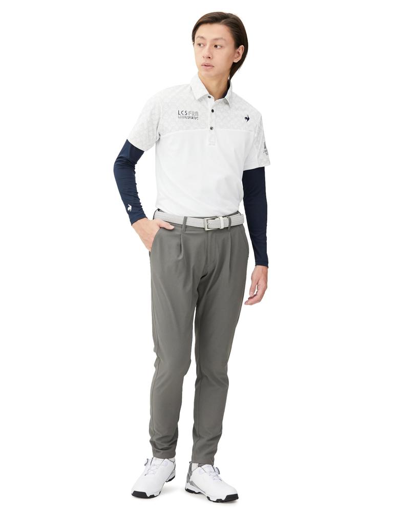 Coq Sportif Shirt Set with Inner Switching WH00 [Le Golf] Short-sleeved Layer, Design, Sweat-absorbing, Quick-drying, Stretchy, UPF50+, Golf,