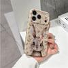 Charming Vintage Rose Floral Bunny Art Print Film Aesthetic Protective Shockproof Bumper Phone Case Cover For iPhone 14 15 16 17 Pro Max Plus