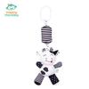 Cute Animal Rattle Hanging Ornament, Baby Crib Stroller Pendant, Soft Plush Educational Bell Toy for Infant Bed Decor