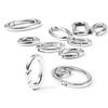 2pcs/1pc Stainless Steel Spring Lobster Clasp Oval Clasp for Keychain Keyring Carabiner Key Holder Jewelry Making DIY No Fade