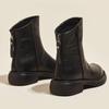Ankle Boots for Women Winter Boots 2026 Autumn New Leather Retro Women's Boots Rear Zipper Casual Women's Shoes