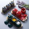 Light Luxury Ceramic Seasoning Jar Seasoning Box Kitchen Supplies Seasoning Jar Salt Shaker Seasoning Jar