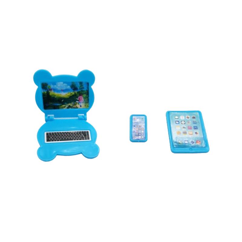 3pcs/Set Dollhouse Mini Item Doll Accessories Cute Kawaii Computer IPad Phone Set Miniature Funny Lifelike Toys