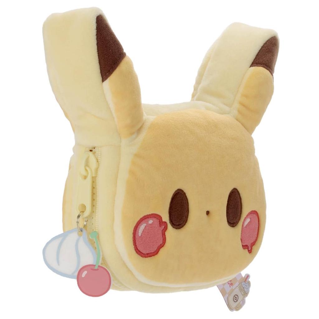 Takara Tomy Arts PokePeace Plush Pouch 21cm Pokémon (Pancake Style) Pikachu, Width Approx.