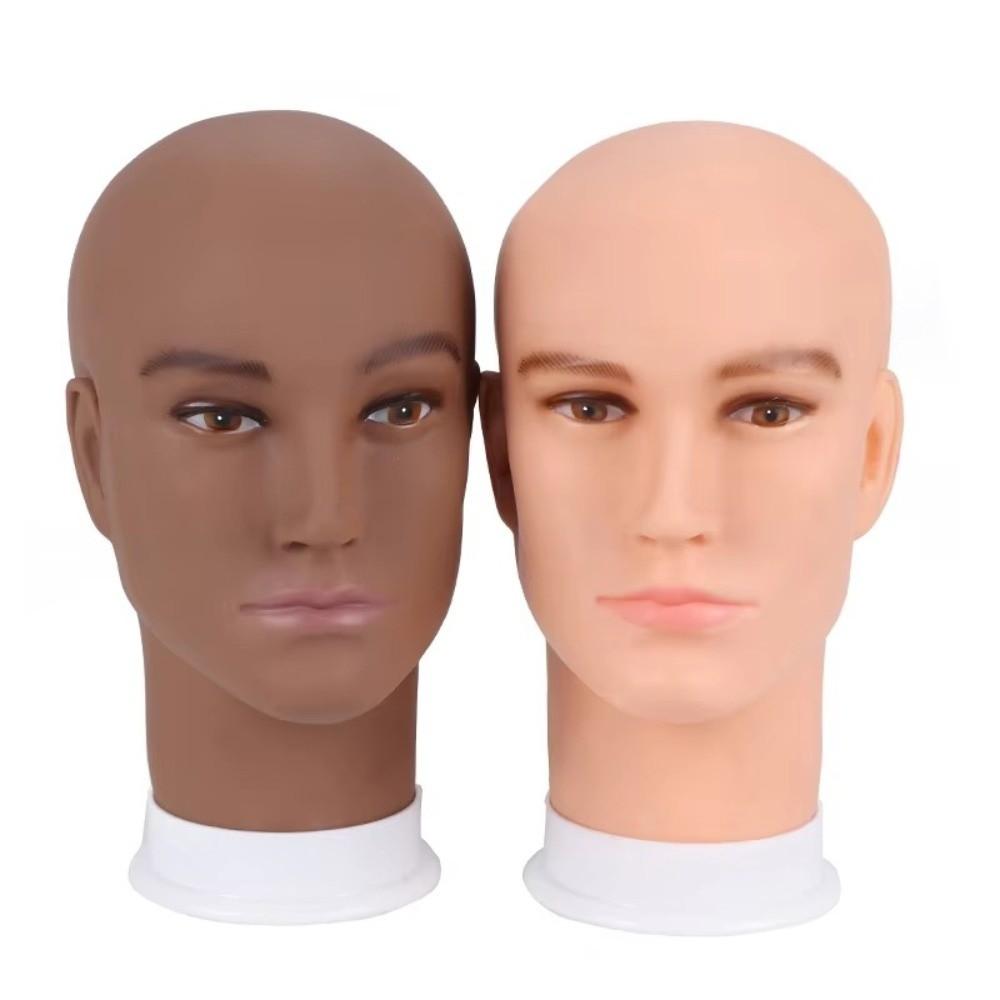 RealistischeGezichtskenmerken Mannelijk Mannequin Hoofd Zacht PVC Pruik Display Hoofd Salon Gebruik