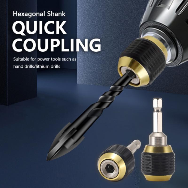 

50mm Keyless Drill Chuck Screwdriver Impact Driver Adaptor 1/4 Hexagonal Shank Quick Coupling Convertor Adapter Power Tools