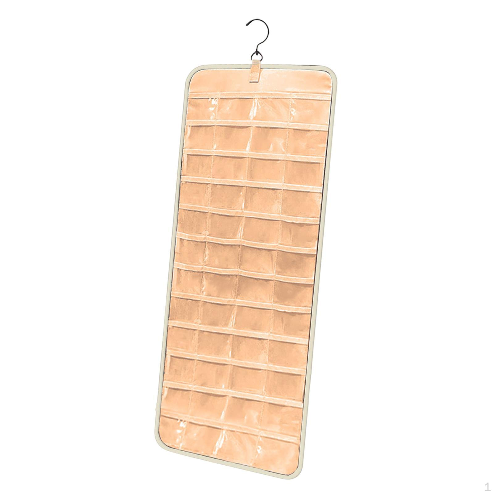 

Подвесной органайзер для украшений для женщин, двухсторонний держатель, рулон для хранения, многофункциональный