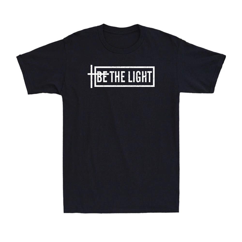 Be The Light Matthew 5.14 Funny Christian Quote Saying Gift Retro Men s T-Shirt L
