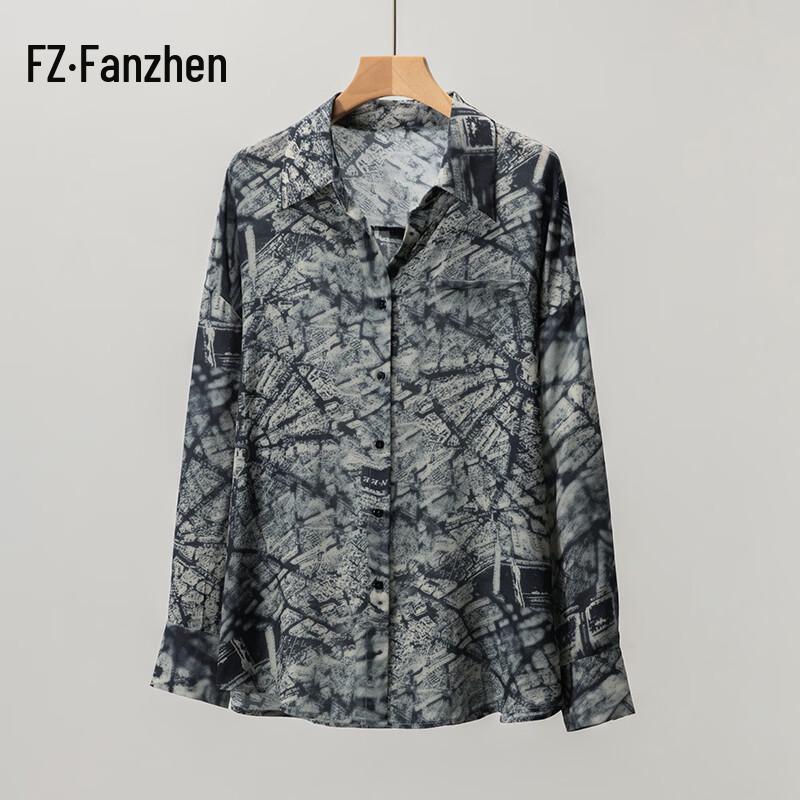 Vanzhen Women s Heavyweight Mulberry Silk Shirt XL