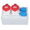 CEE Wall Socket Power Distributor Box 2 250V 16A EU Socket 2 32A 5P Industrial Socket IP44