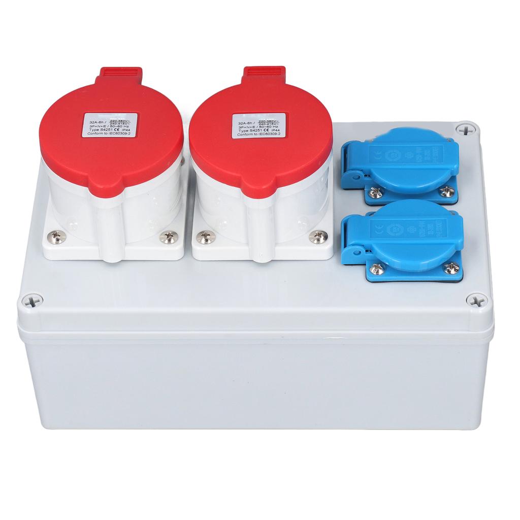 CEE Wall Socket Power Distributor Box 2 250V 16A EU Socket 2 32A 5P Industrial Socket IP44
