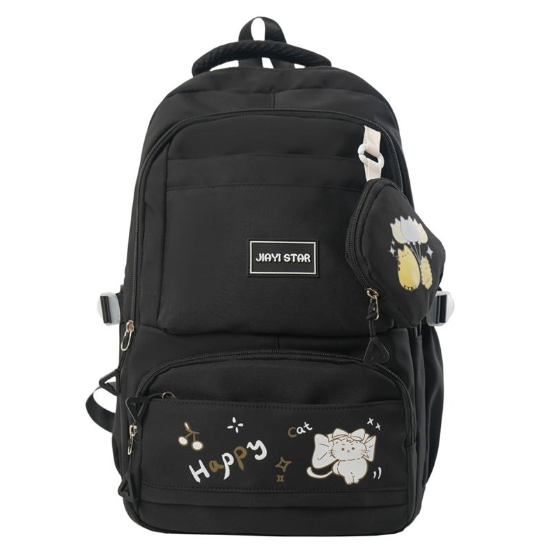 Printed Backpack Large Capacity Student Schoolbag