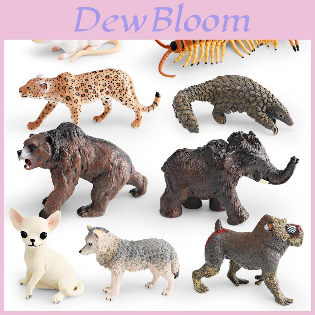 Wolves Leopards Wildlife Pvc Animal Model With Realistic Design For Educational Play And Collecting