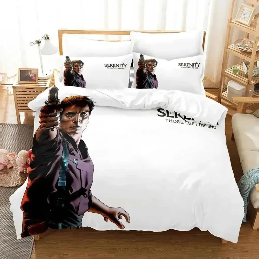 

Luxury New 3D Print Movie Serenity Bedding Set Boys Girls Twin Queen Size Duvet Cover Bed Kids Adult Fashion Home Textileextile 70x133cm 2pcs