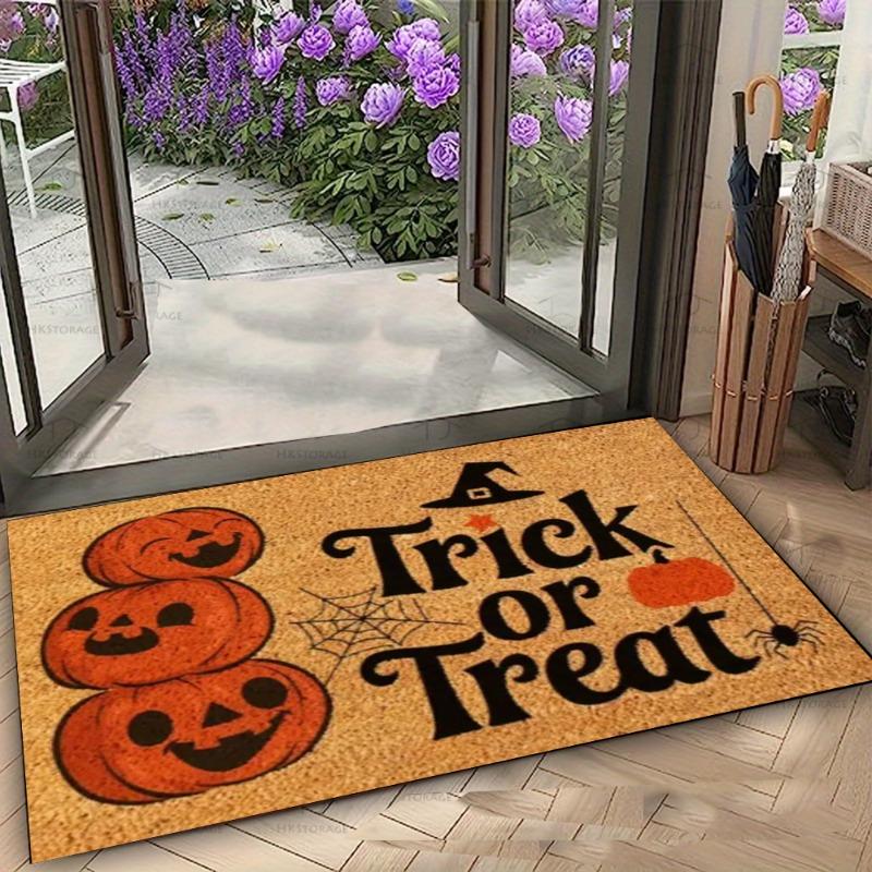 Jack-o'-lantern Halloween Doormat Funny Welcome Mat There's Horrors This House Living Room Bedroom Home Decoration