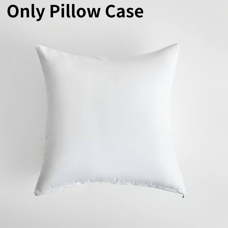 

Solid Color Pillow Case Thickened Pillow Cover Simple Sofa Cushion Living Room White