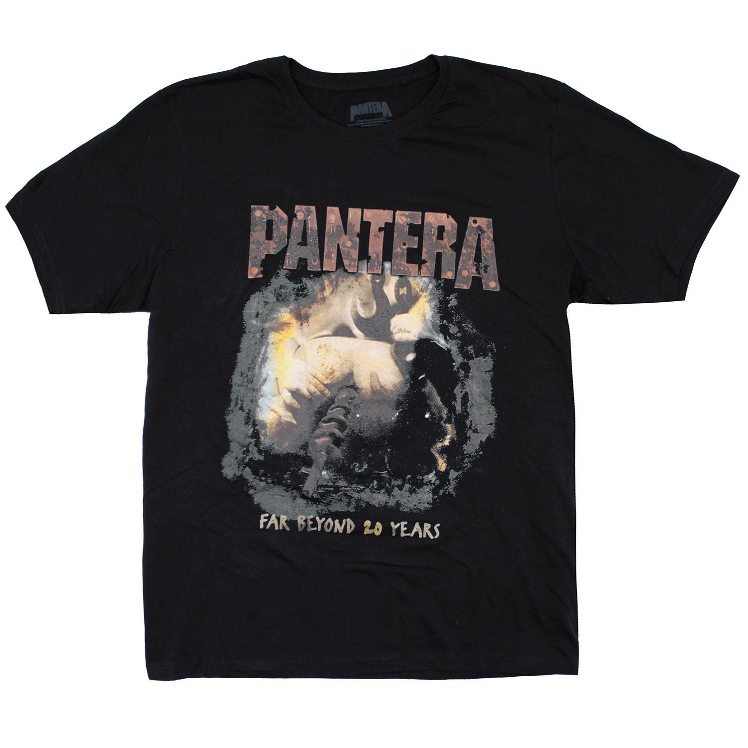 Men s Pantera Original Cover T-shirt Large Black L