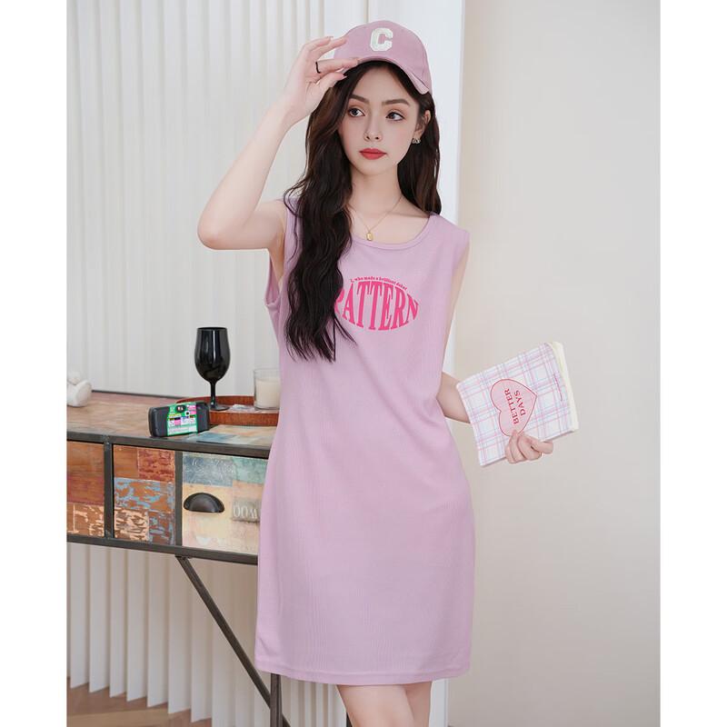 ET BOITE Sleeveless Solid Casual Dress L